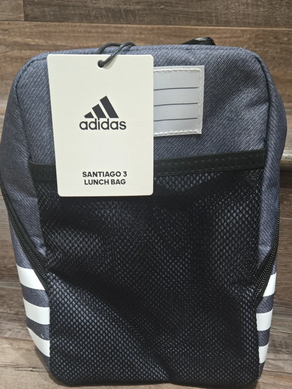 New adidas Men’s Navy Blue Sling Lunc Bag with White Logo